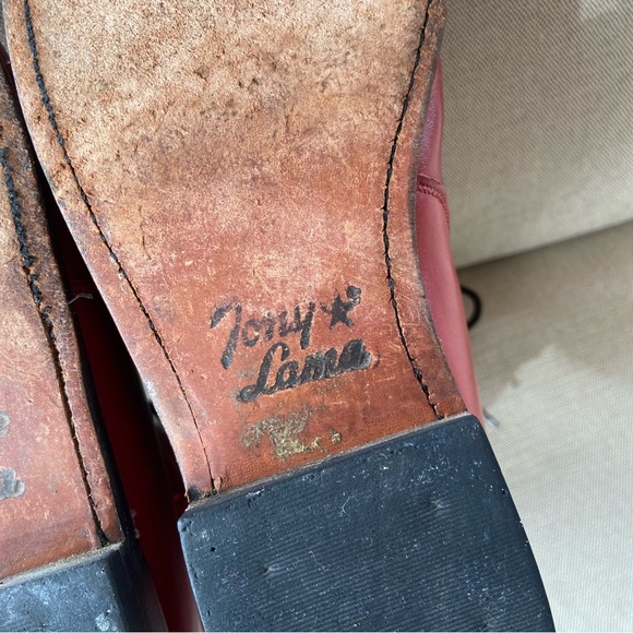 TONY LAMA Vintage Lace Up Tasseled Ropers - Picture 10 of 14